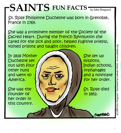 St. Rose Philippine Duchesne Fun Fact Image